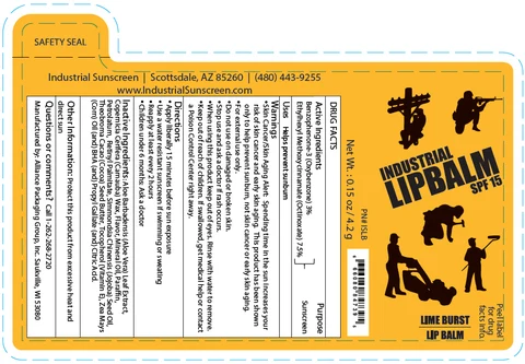 Industrial Lip Balm SPF 15 / Cleanroom Lip Balm SPF 15 / Desert Spirit Lip Balm SPF 15 packaging