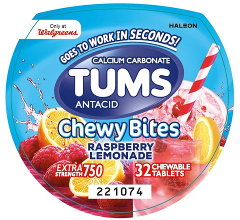 TumsChewy Bites Raspberry Lemonade 포장