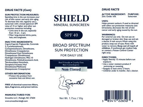 Shield Mineral Sunscreen Non Tinted 포장