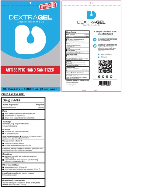 DEXTRAGEL ANTISEPTIC HAND SANITIZER 포장