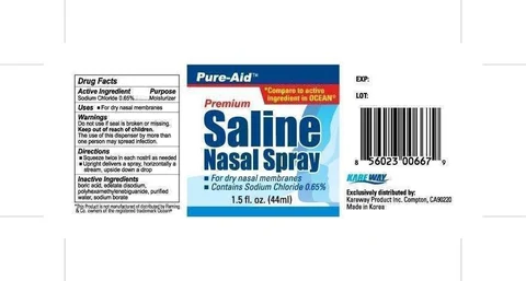 Saline Nasal 포장