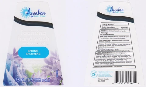 Awaken by Quality Choice Foaming Hand WashSpring Showers 포장