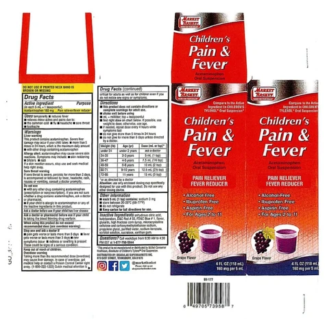 CHILDRENS PAIN RELIEVER and FEVER REDUCERGRAPE 포장