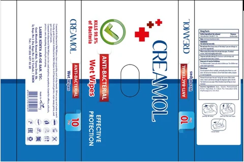 ANTIBACTERIAL WET WIPES 포장