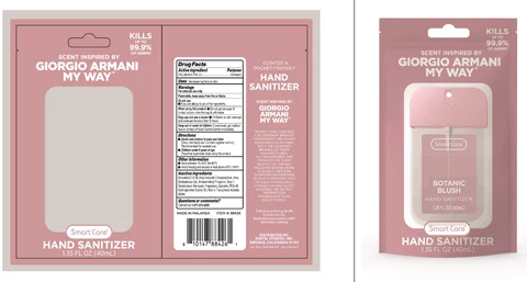 Smart Care Luxury Hand Sanitizer Botanic Blush 포장