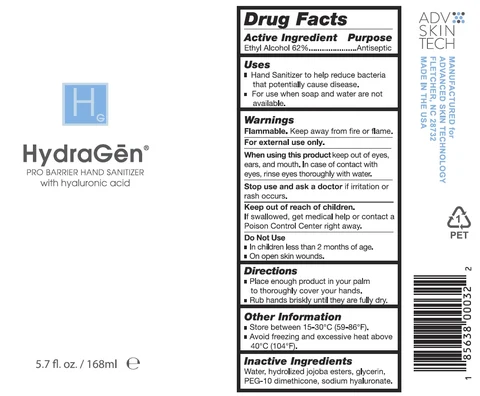 HydraGen Pro Barrier Hand Sanitizer 포장