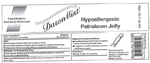 DawnMist Hypoallergenic Petroleum 포장