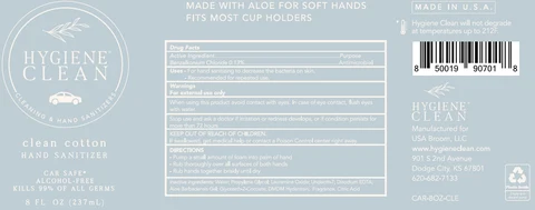 Hygiene Clean Clean Cotton Hand Sanitizer 포장
