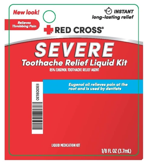 Red Cross Toothache 포장