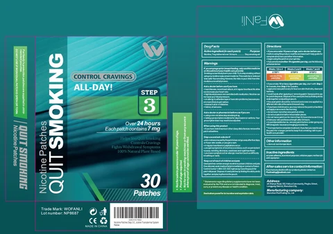 WOFANLI Quit Smoking Nicotine Patches 포장