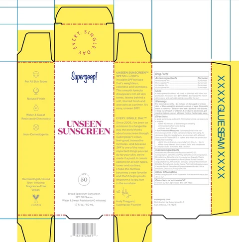 Unseen Sunscreen SPF 50 포장