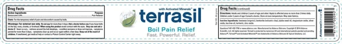 Terrasil Boil Pain Relief packaging