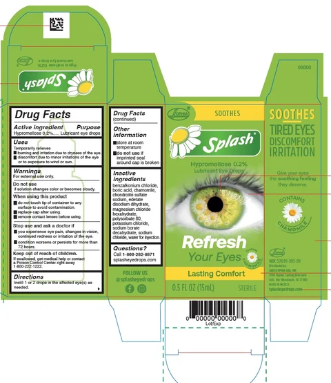 Splash Refresh packaging
