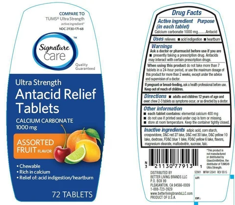 Ultra Strength Antacid Relief Assorted fruit 포장