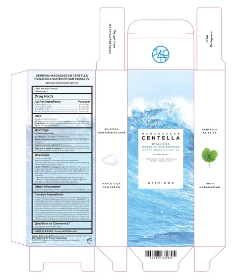 SKIN1004 MADAGASCAR CENTELLA HYALU-CICA WATER-FIT SUN SERUM UV 포장