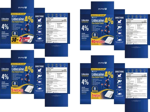 Zytherial Lidocaine 4% Pain Relief Patch 포장