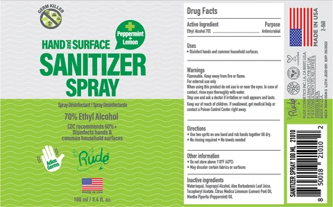Hand Sanitizer packaging