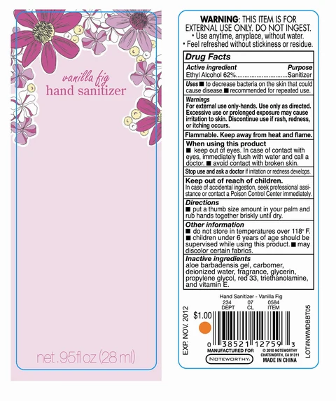 Vanilla Fig Hand Sanitizer 포장