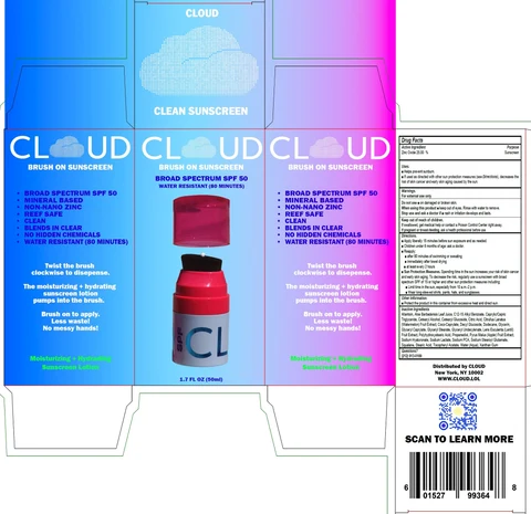 Cloud Brush On Sunscreen SPF 50 포장