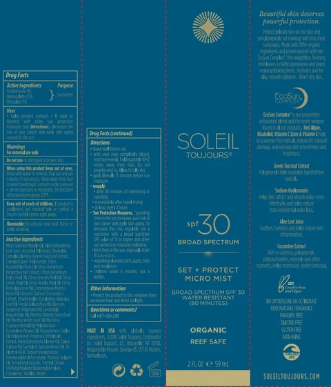 Soleil ToujoursBroad Spectrum SPF 30 Sunscreen packaging