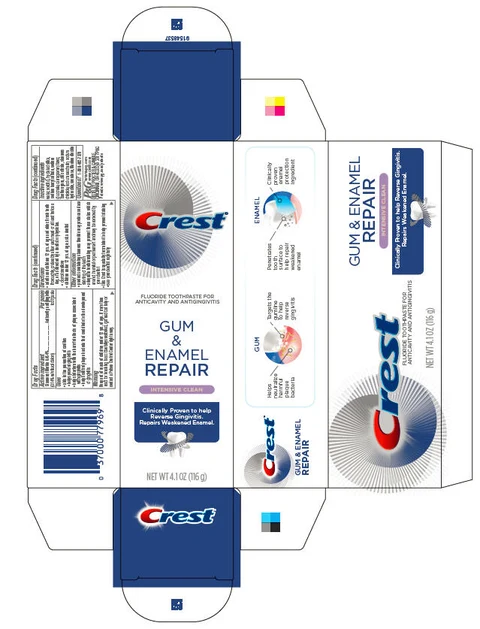 Crest Gum and Enamel RepairIntensive Clean 포장