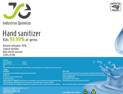 Hand Sanitizer packaging