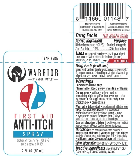 Warrior First Aid Anti Itch packaging