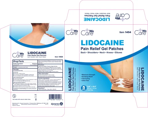 Lidocaine Pain Relief Gel Patch packaging