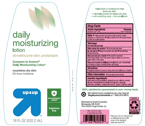 Target Up and Up Daily Moisturizing packaging