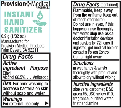Instant Hand Sanitizer packaging