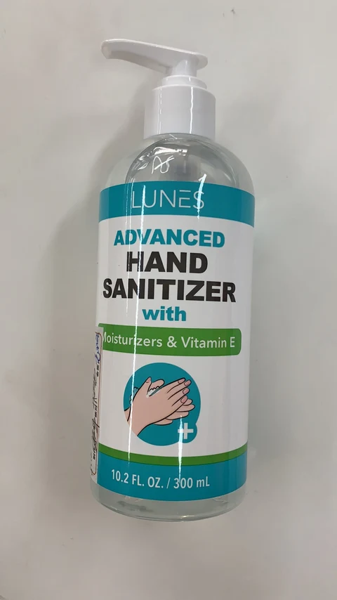 LUNES Hand Sanitizer Gel packaging