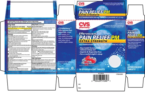 CVSEffervescent Pain Relief PM 포장