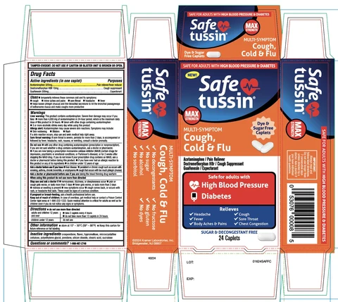 SAFETUSSIN MAX STRENGTH MSCough, Cold and Flu 포장