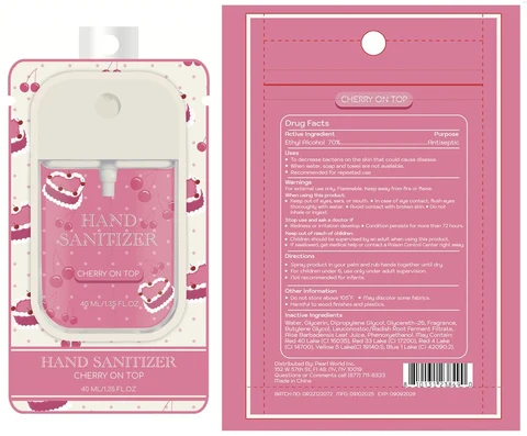 HAND SANITIZER CHERRY ON TOP 포장