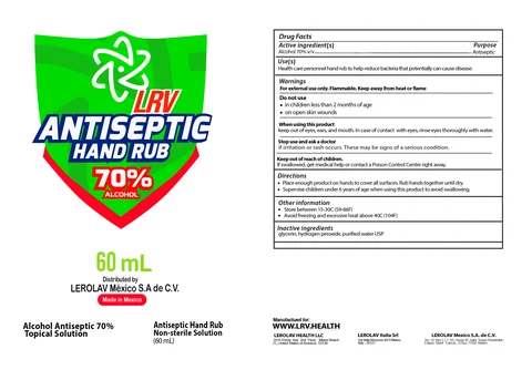 LRV Hand Sanitizer packaging
