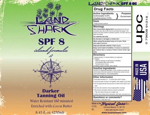 Land Shark SPF 8 packaging