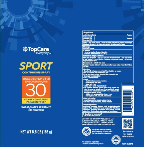 TOPCARE EVERYDAY SPORT CONTINUOUS BROAD SPECTRUM SPF 30 포장