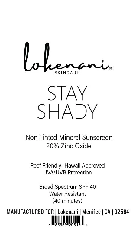 Stay Shady Non-Tinted Mineral Sunscreen packaging