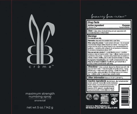 Bunnies Bum Anorectal Numbing packaging