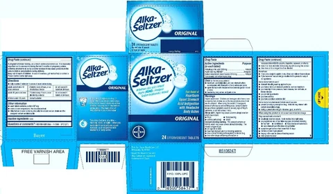 Alka-Seltzer Original 포장