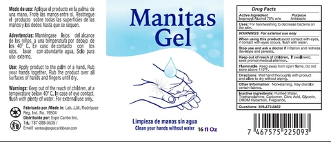 Hand Sanitizer packaging