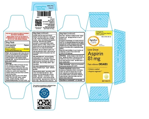 Low dose aspirin 81mg packaging