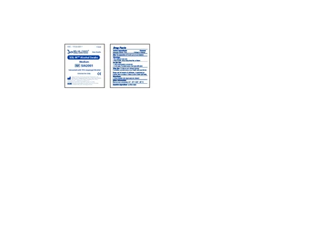 Sol-M Alcohol Swabs Medium Non-Sterile 포장