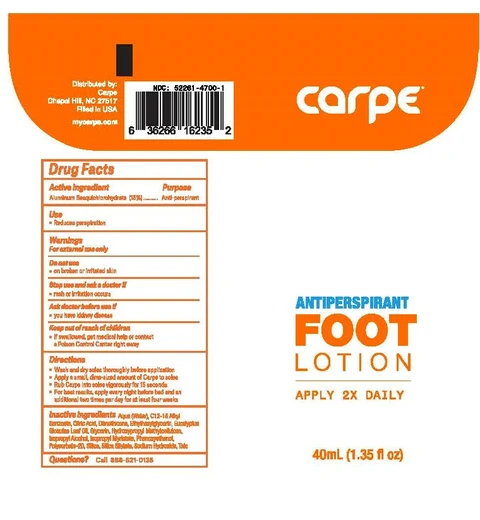 Carpe Antiperspirant for Feet 포장