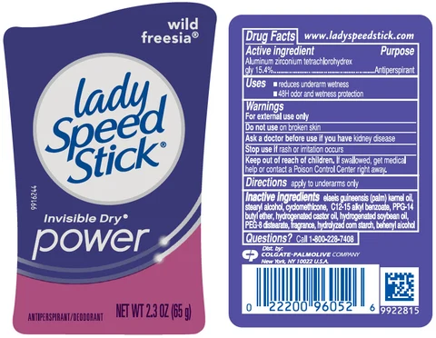 Lady Speed StickInvisible Dry Power Wild Freesia packaging