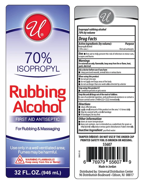 Universal 70% Rubbing Alcohol 포장