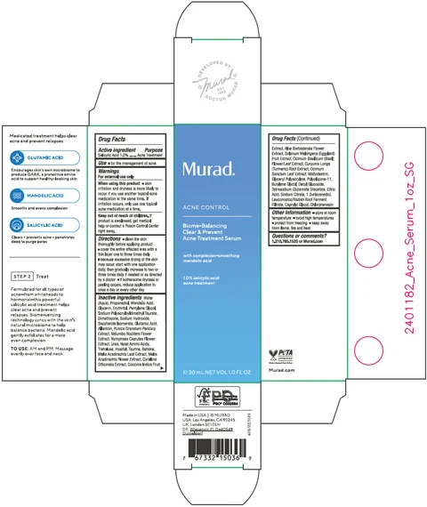 Biome-Balancing Clear and Prevent Acne (Blemish) Treatment Serum 포장