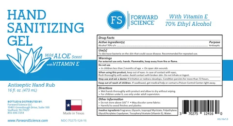 Hand Sanitizing Gel packaging