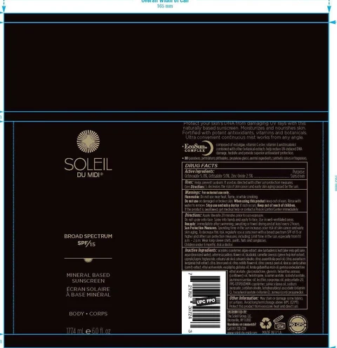 Soleil Broad Spectrum SPF-15 포장