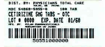 Cetirizine Hydrochloride 포장